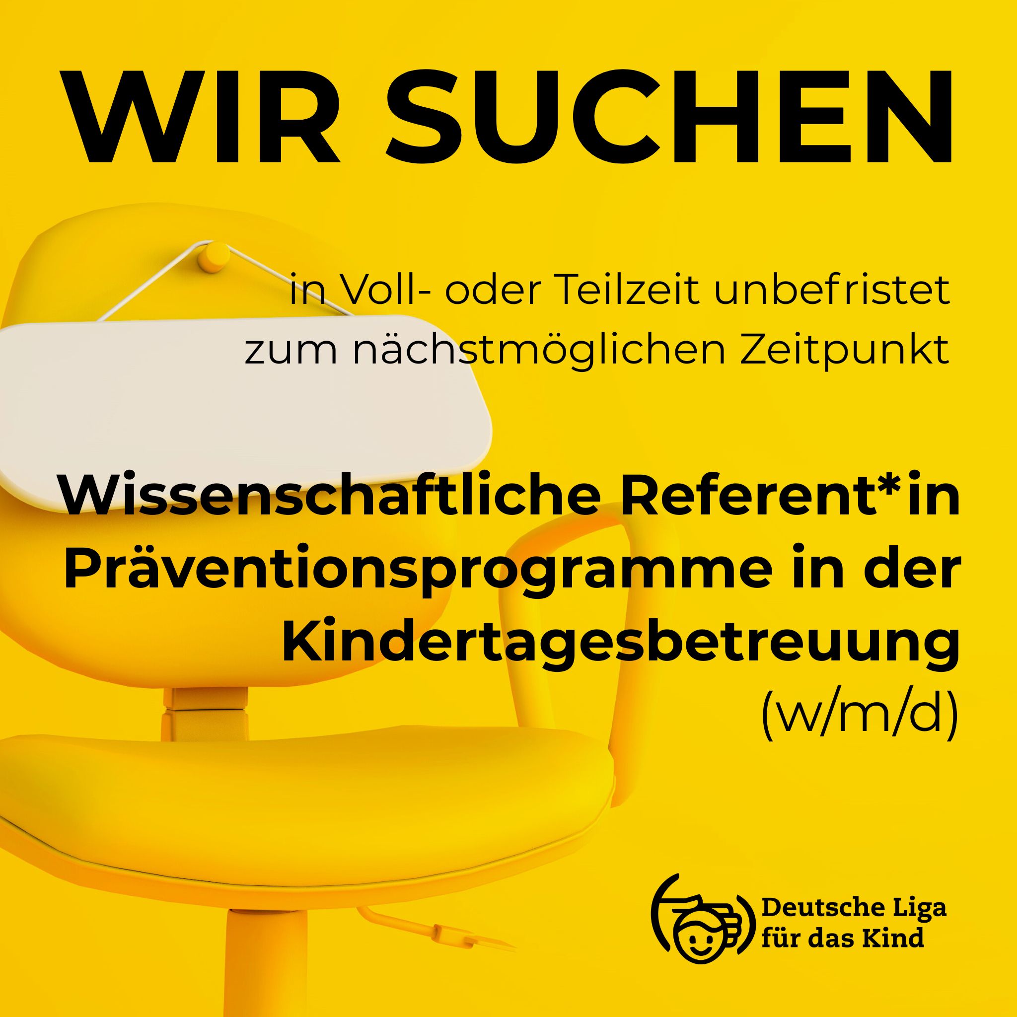 Wissenschaftliche Referent*in Präventionsprogramme in der Kindertagesbetreuung